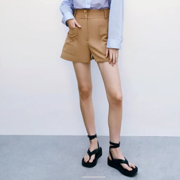 Zara Pants - Zara Cargo High waisted Shorts
